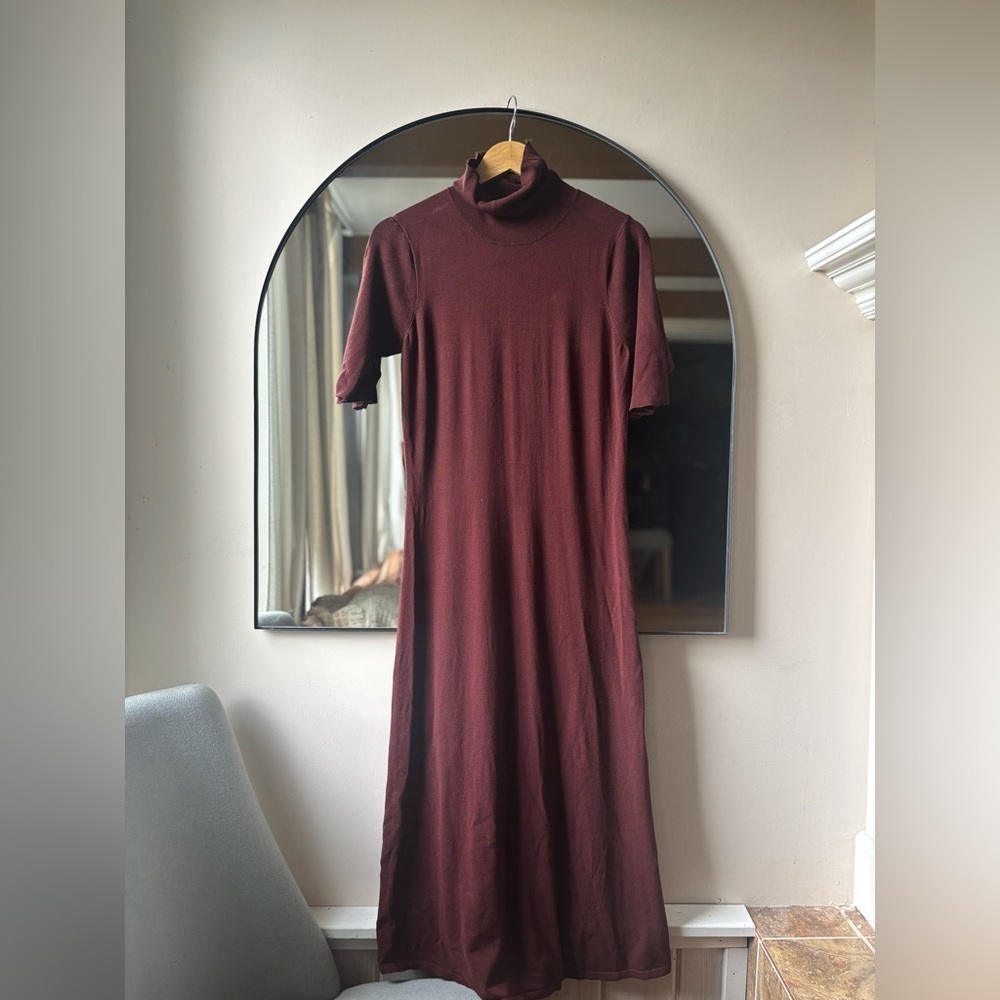INWEAR | Ida dress in burgundy | size medium - Picture 4 of 7